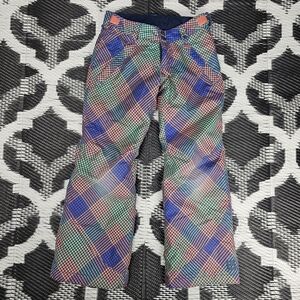 Burton Kids Plaid Pants - Blue, Red, Green